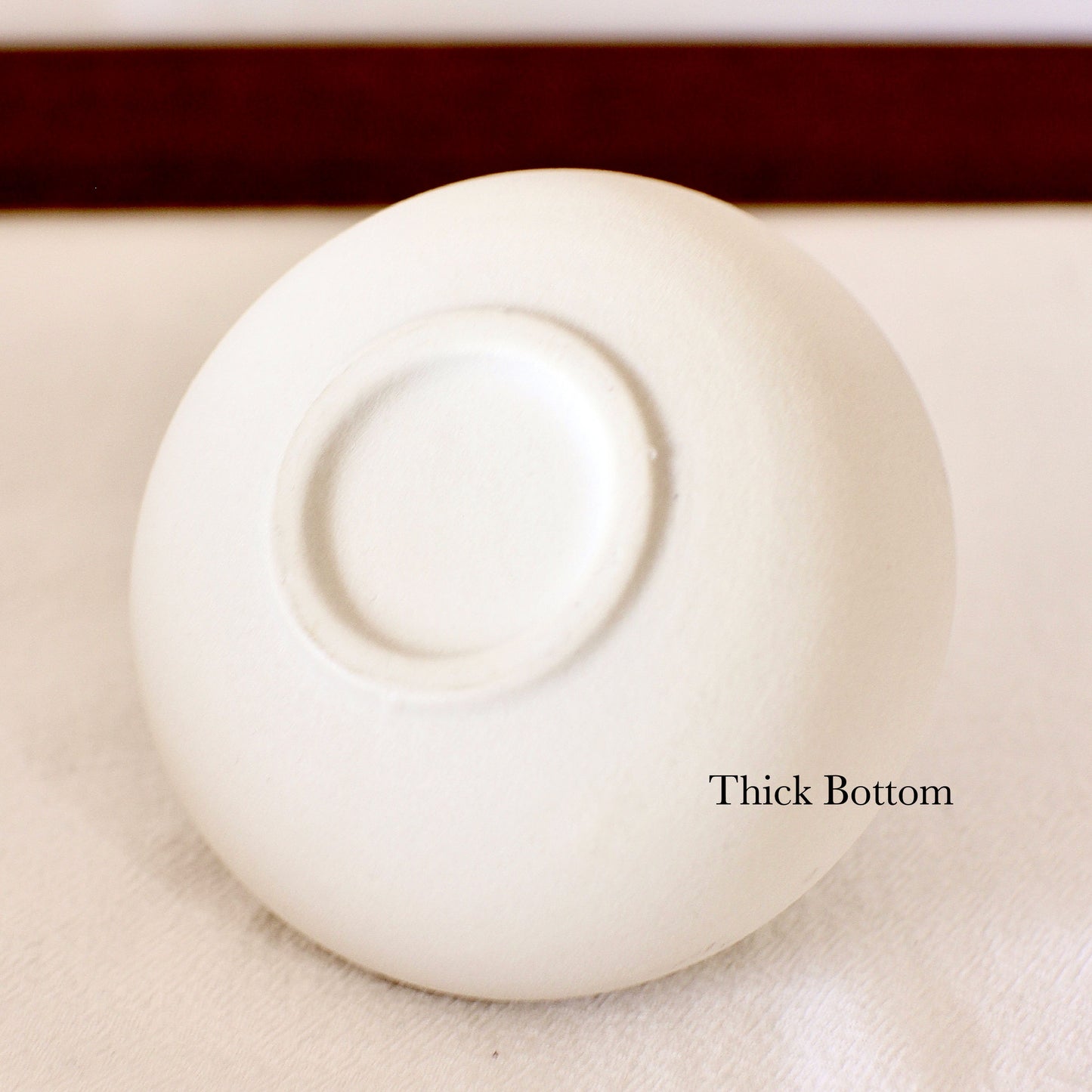 Mini Donut White Ceramic Bud Vases, Set of 6 by Carrot's Den